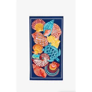 NEW INOUI EDITIONS galapagos towel in navy